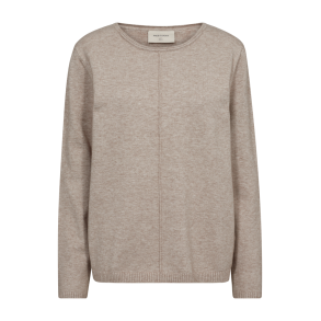 FREE/QUENT FQCLAURA - Pullover - taupe melange strik