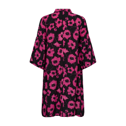 FREE/QUENT FQFLUSS - Kjole med print - sort og pink