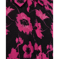 FREE/QUENT FQFLUSS - Kjole med print - sort og pink