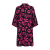 FREE/QUENT FQFLUSS - Kjole med print - sort og pink