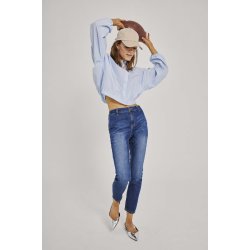 FREEQUENT - FQJANE Jeans - vintage blue denim med skrlommer