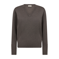 FREE/QUENT FQKATIE - Pullover - morel melange strik