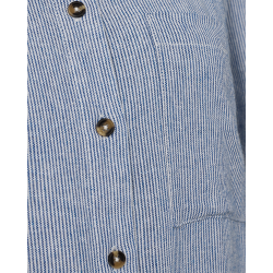 FREE/QUENT - FQLAVA - Stribet Hrkjole - hvid og bl