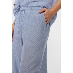 FREE/QUENT - FQLAVA - Stribede Hrbukser - hvid og bl