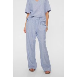 FREE/QUENT - FQLAVA - Stribede Hrbukser - hvid og bl