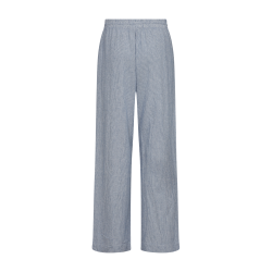 FREE/QUENT - FQLAVA - Stribede Hrbukser - hvid og bl