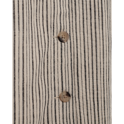 FREE/QUENT - FQLAVARA - Stribede Vest i hrblanding - beige