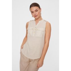 FREE/QUENT - FQLAVINA - Hr Top - beige