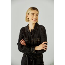 FREE/QUENT FQLISEA Jumpsuit / Buksedragt - sort denim