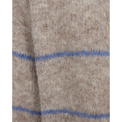 FREE/QUENT FQLOUISA - Strik Cardigan - beige og bl 
