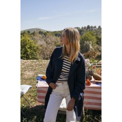 FREE/QUENT - FQOTTIE - Jakke  - Trenchcoat - bl - KAMPAGNE TILBUD