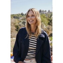 FREE/QUENT - FQOTTIE - Jakke  - Trenchcoat - bl - KAMPAGNE TILBUD