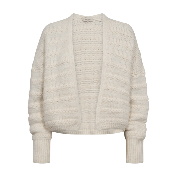 FREE/QUENT - FQWAWE Strik Cardigan - beige/moonbeam