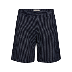 FREE/QUENT - FQREX Short - navy m. hvide striber