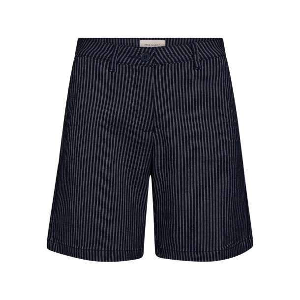 FREE/QUENT - FQREX Short - navy m. hvide striber