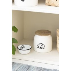 Ib Laursen - Dse til hundemad - hvid m/hundemotiv og trlg 2,2 ltr.