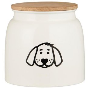 Ib Laursen - Dse til hundemad - hvid m/hundemotiv og trlg 2,2 ltr.