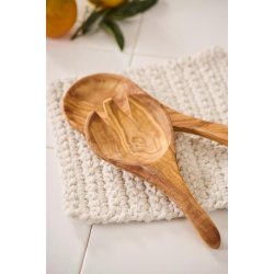 Ib Laursen - Salatbestik kort model - oliventr