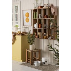 Ib Laursen - Spand m/ lg til hundemad - hvid m/potemotiv 5 ltr.