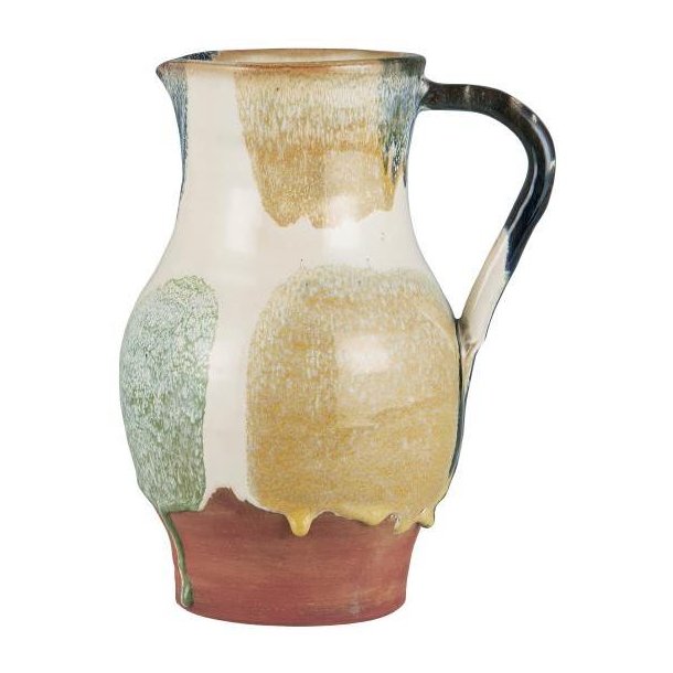Ib Laursen - Vase / Kande med hank - rustik multifarvet Avignon