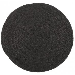 Ib Laursen - Dkkeserviet  35 cm - sort Jute