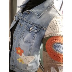 Lecoco - Angie Denim Jakke - kort model - denimbl�