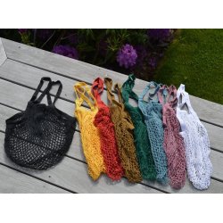 Lisbeth Merrild - Indkbsnet 100% Bomuld - cremefarvet