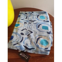 Trklde bl cirkler m/guld fra Lisbeth Merrild (LM-Stor)