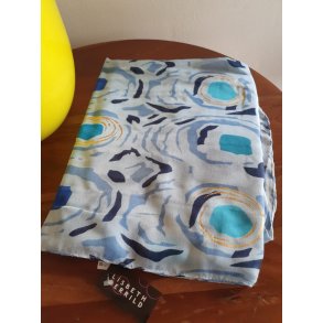 Trklde bl cirkler m/guld fra Lisbeth Merrild (LM-Stor)