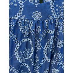 Lisbeth Merrild - Denim Bluse - denim bl med hul mnster - OneSize