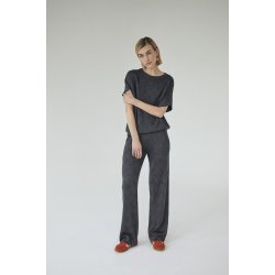 FREE/QUENT FQANILUX - Pullover med korte rmer - mrkegr