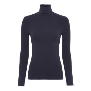 Tim&Simonsen - Rullekrave Bluse Maja - Microfiber bl m/lange rmer 