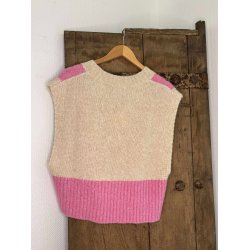 Not Sisters - Candice Vest - pink og beige
