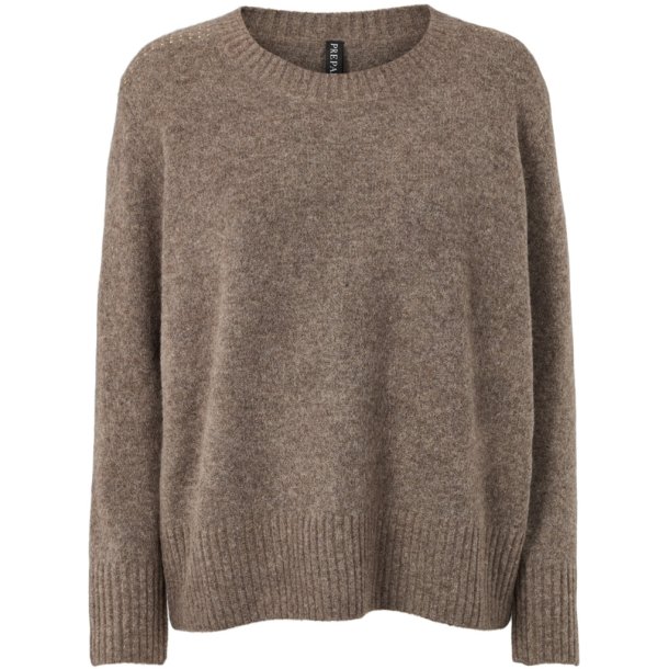 Prepair - Babara Strik Pullover - latte / brun