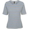 Prepair - Beate T-Shirt - bl� - stribet