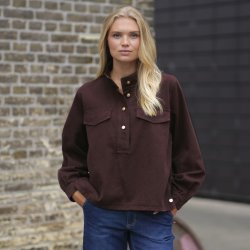 Prepair - Bianca Denim Bluse - bordeaux