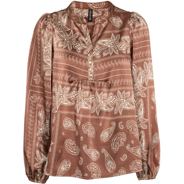 Prepair - Camilla Bluse - i brunlige nuancer