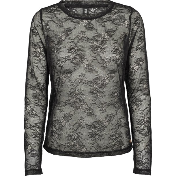 Prepair - Elana T-Shirt - Blondebluse - sort