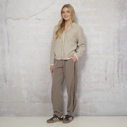 Prepair - Gigi Strikcardigan - sand med Prepair Logo bagp�