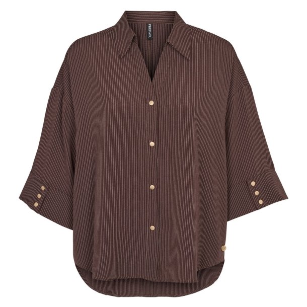 Prepair - Lydia Skjortebluse - loose fit med trekvartlange �rmer - blomme