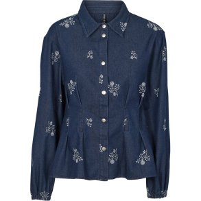 Prepair - Malou Skjortebluse  - bl� denim