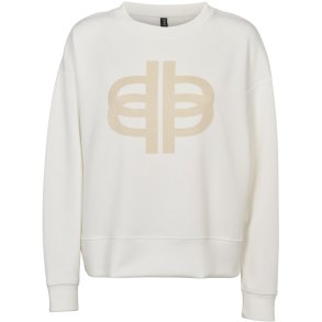 Prepair - Mary Sweatshirt - hvid m/beige logo