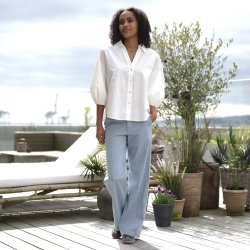 Prepair - Nicole Bluse - med 3/4 lange rmer - off white