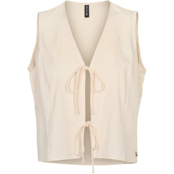 Prepair - Penelope Vest - beige med tynde bindeb�nd