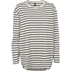 Prepair - Sweatbluse Marley - Oversized i stribet navy og offwhite