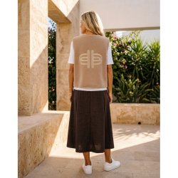 Prepair - Tracy Vest - lys sand - teddy look m/logo p� ryggen