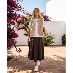 Prepair - Tracy Vest - lys sand - teddy look m/logo p� ryggen