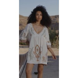 Qnuz - Come Tunika - beige og camel