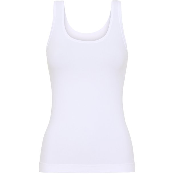 Tim&Simonsen - Ellen Tank Top - hvid - Microfibertop hudfarvet