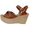 Tim&Simonsen - Kirstine sandal med spnde og hl - Brandi/cognacfarvet - Sandal til damer